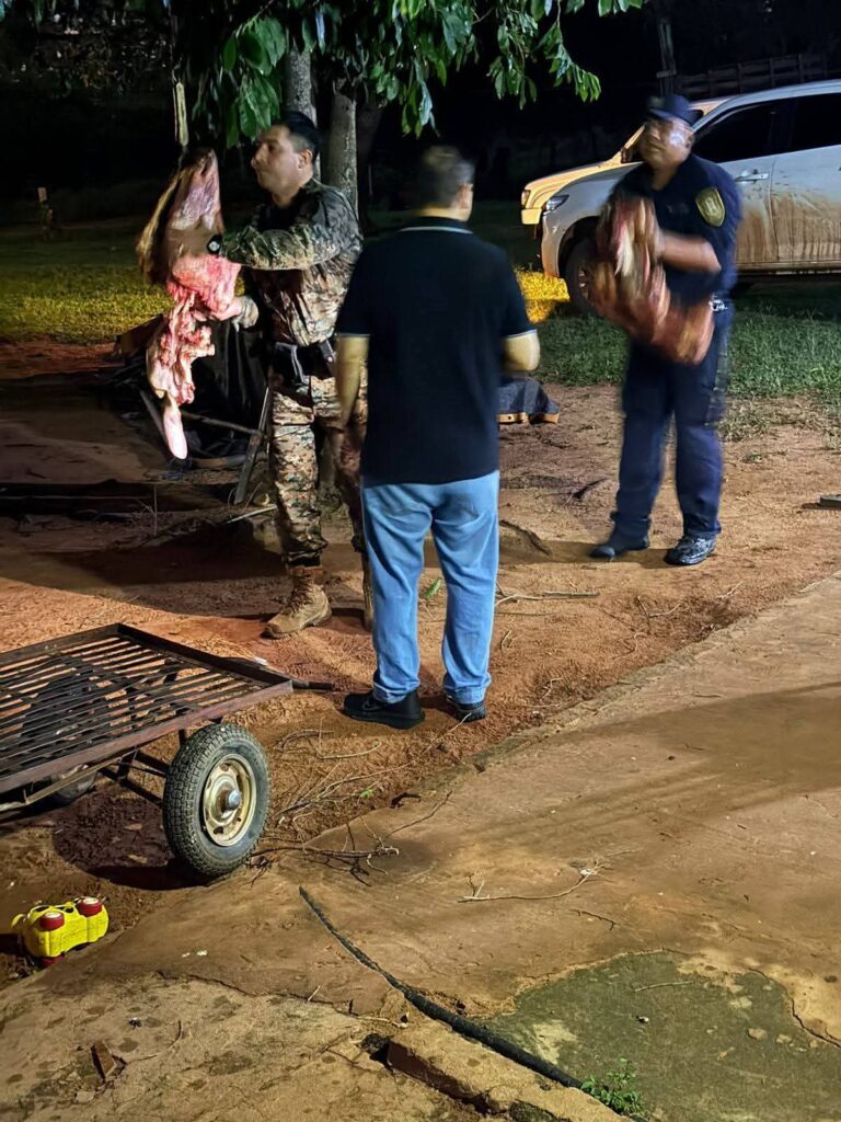 Capturan a presunto abigeo en Maracaná durante allanamiento policial.