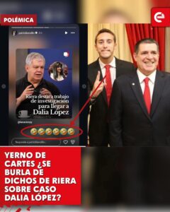 Patrick Bendlin se burla de las declaraciones de Enrique Riera sobre el caso Dalia López