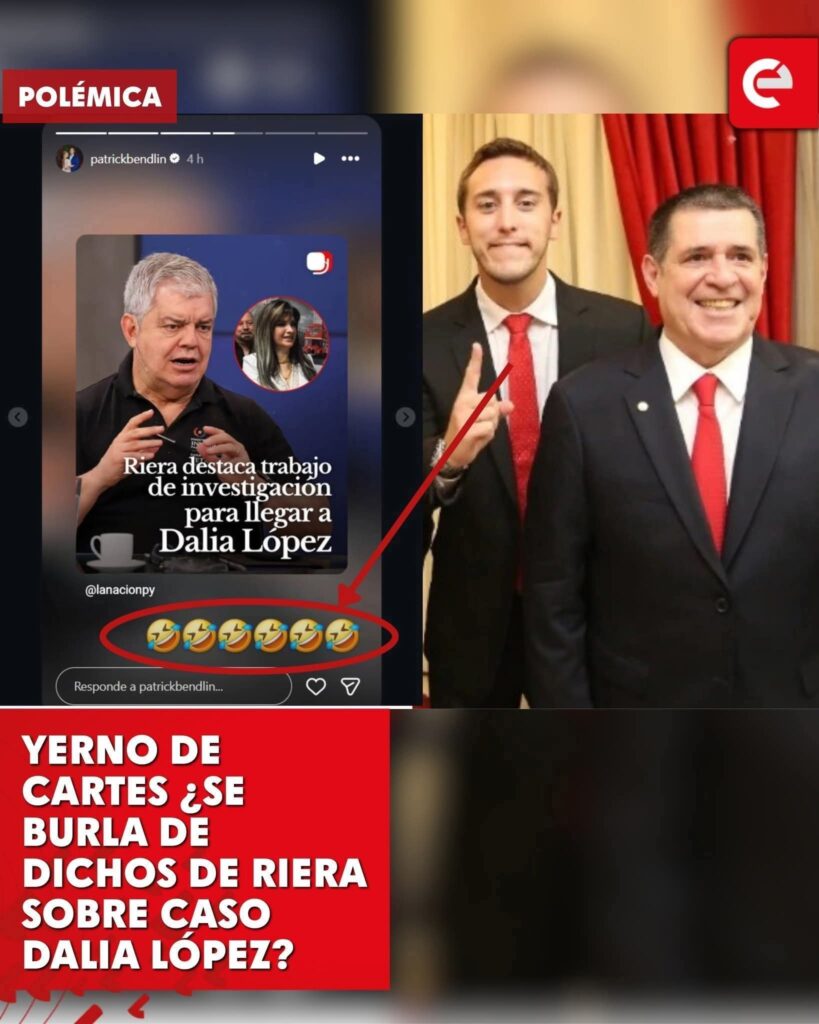 Patrick Bendlin se burla de las declaraciones de Enrique Riera sobre el caso Dalia López