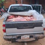 Detienen a dos hombres con mas de 600 kilos de carne de dudosa procedencia.