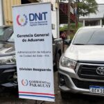 Incautan dos camionetas robadas en el Puente de la Amistad