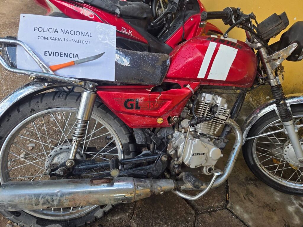 Hombre detenido por robar la motocicleta de su madre en Tres Cerros