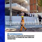 Hallan muerto a obrero paraguayo oculto en una pared de una obra en Entre Ríos