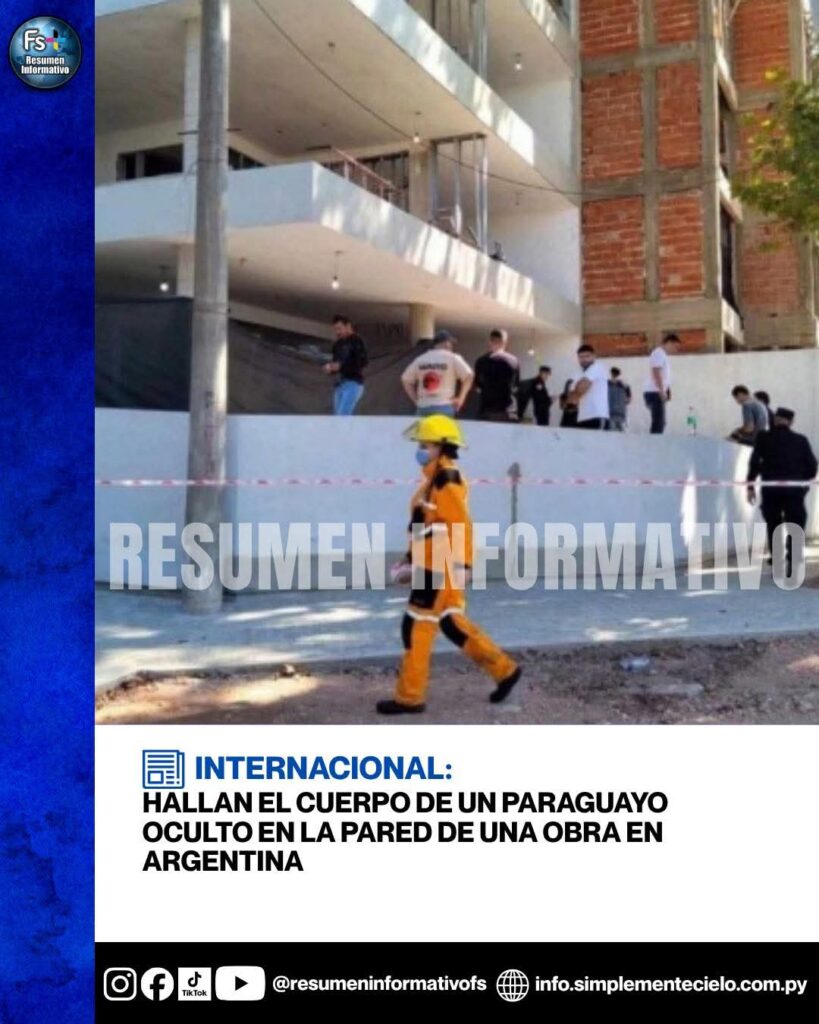 Hallan muerto a obrero paraguayo oculto en una pared de una obra en Entre Ríos