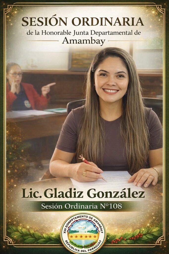 Compromiso y gestión para el desarrollo de Amambay en la Sesión Ordinaria N°108