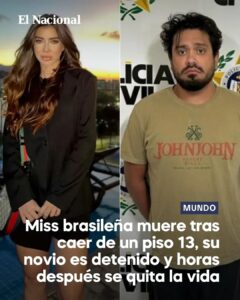Misteriosa muerte de la modelo brasileña Ana Luiza Mateus y suicidio de su novio detenido en Río de Janeiro