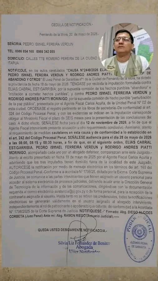 Elías Cabral imputado por defender los derechos de los adultos mayores en Paraguay