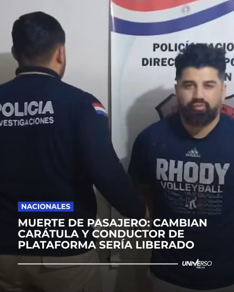 Jueza cambia imputación de homicidio doloso a culposo en caso del conductor de plataformas en Asunción