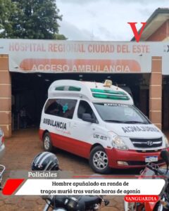 Hombre muere tras ser apuñalado durante una ronda de tragos en Paraguay