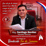 El diputado nacional, abogado Santiago Benítez, representante del departamento de Amambay,
