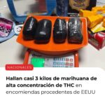 Hallan casi 3 kilos de marihuana de alta concentración de THC en encomiendas procedentes de EEUU 14 de julio de 2026